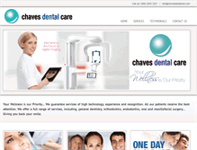Tablet Screenshot of chavesdentalcare.com